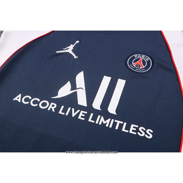 Tuta da Track Paris Saint-Germain Jordan Manica Corta 2022 2023 Blu - Pantalon Corto